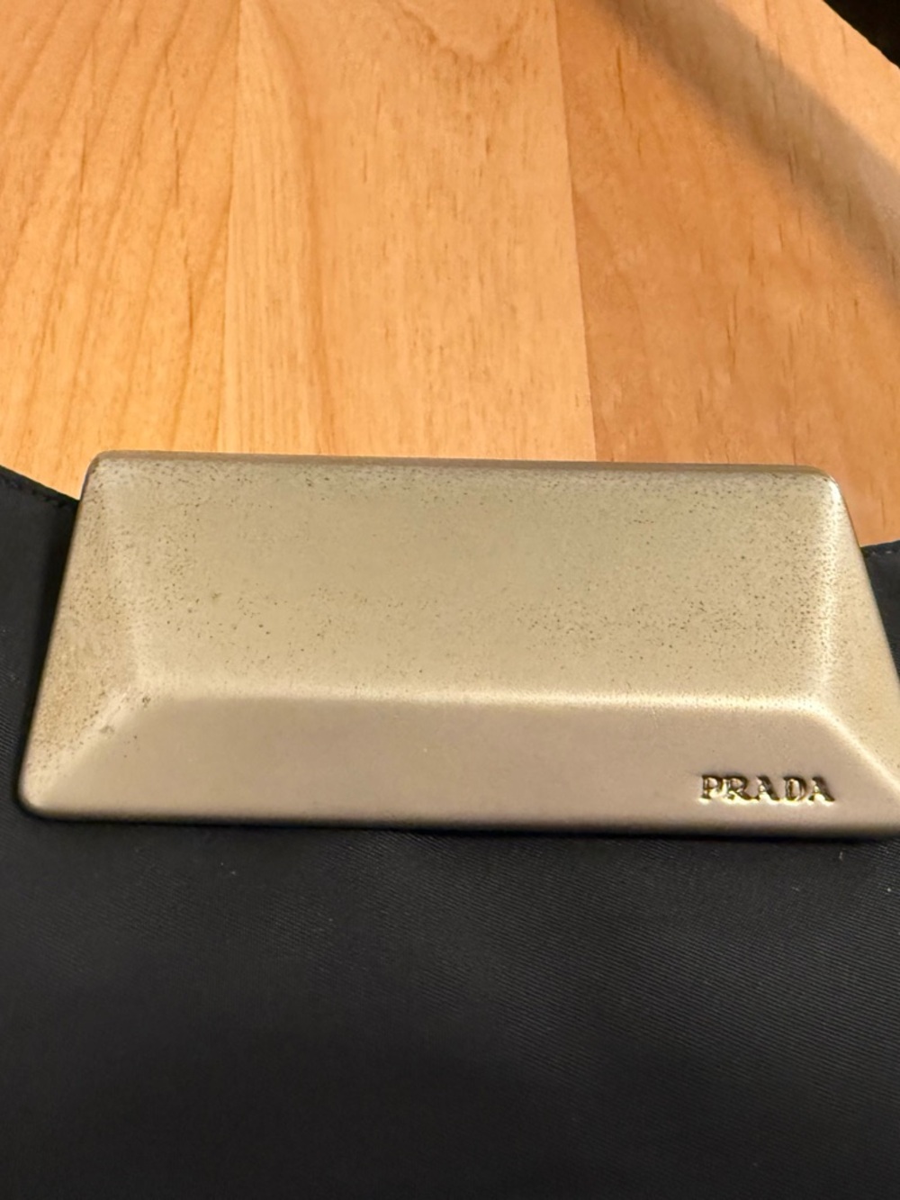 Authentic Vintage Prada Black Nylon Shoulder Bag - Picture 8 of 16